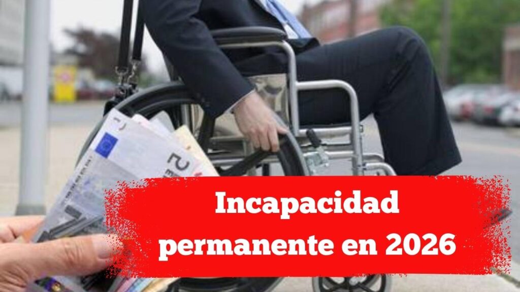 Incapacidad permanente en 2026: nuevas pensiones, máximas y mínimas según el BOE