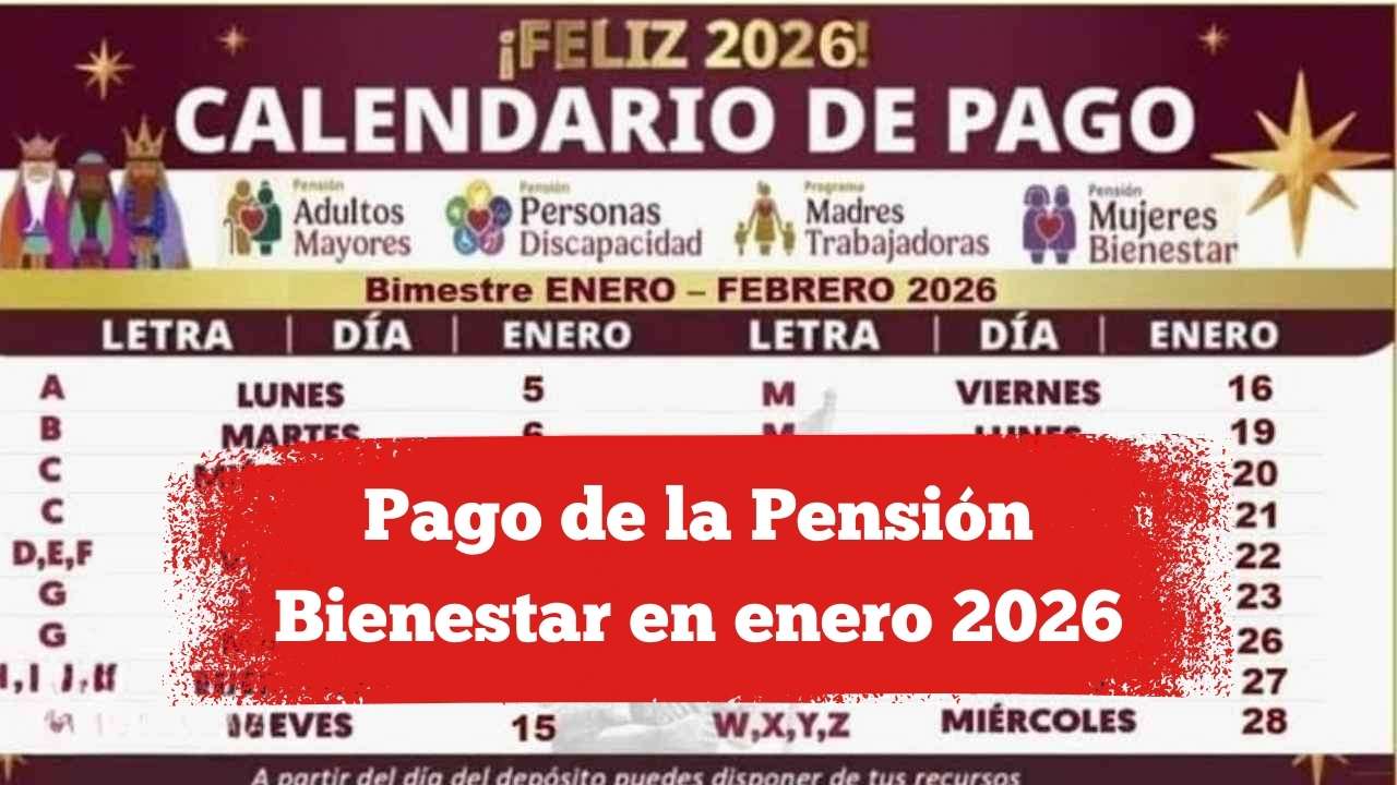 Pago de la Pensión Bienestar en enero 2026: ¿Cuándo recibirán los adultos mayores?