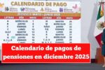 Calendario de pagos de pensiones en diciembre 2025: consulta las fechas de cobro
