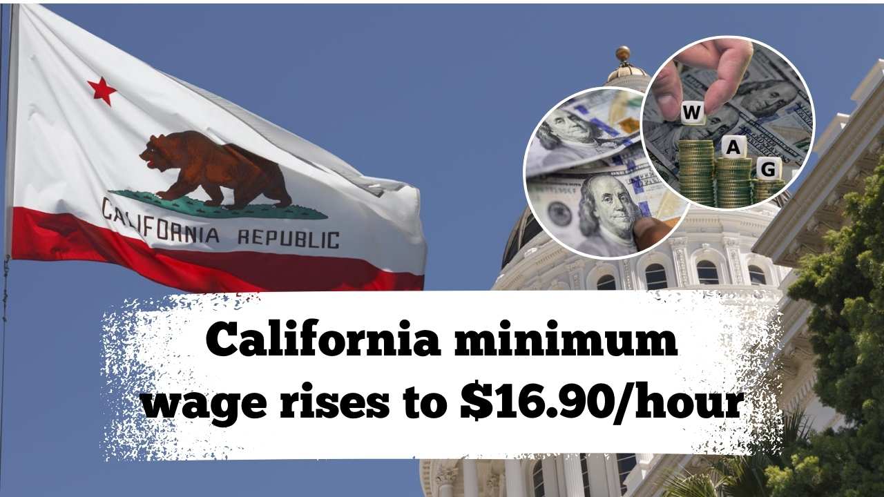 California minimum wage rises to $16.90/hour in 2026 - official state announcement