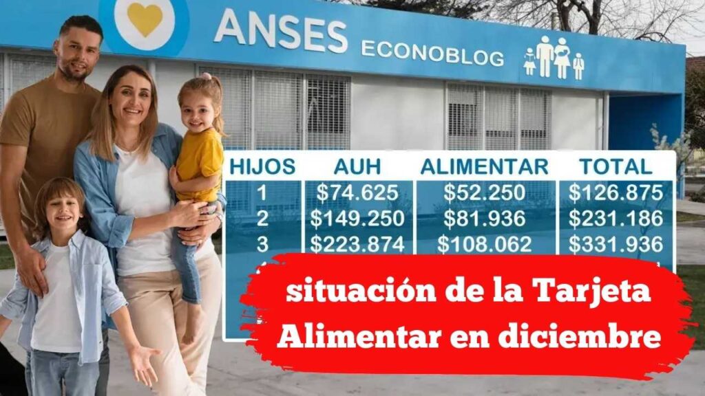 AUH confirmado: conoce el nuevo monto y la situación de la Tarjeta Alimentar en diciembre