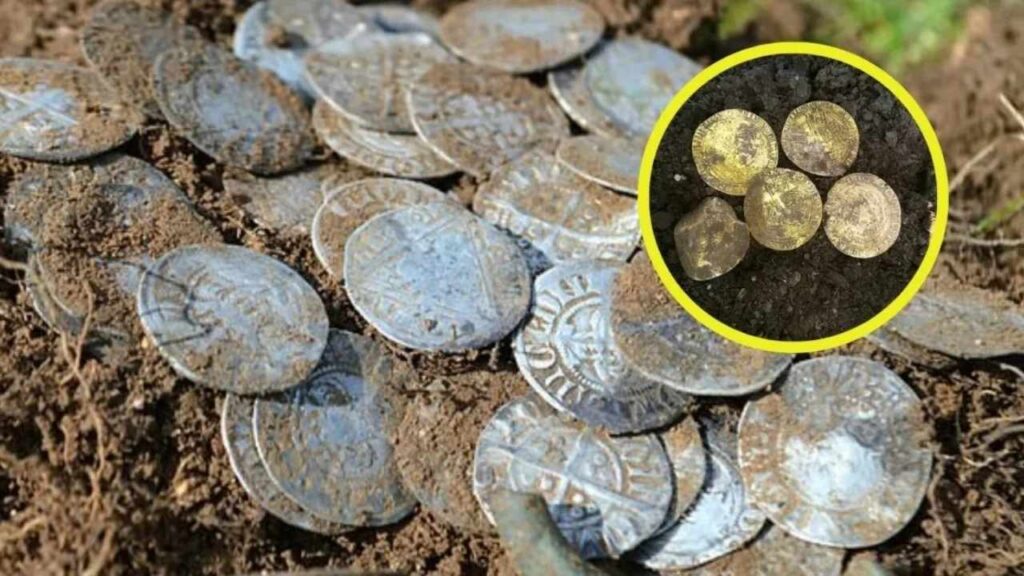 Descubren monedas de plata del siglo XI en un bosque