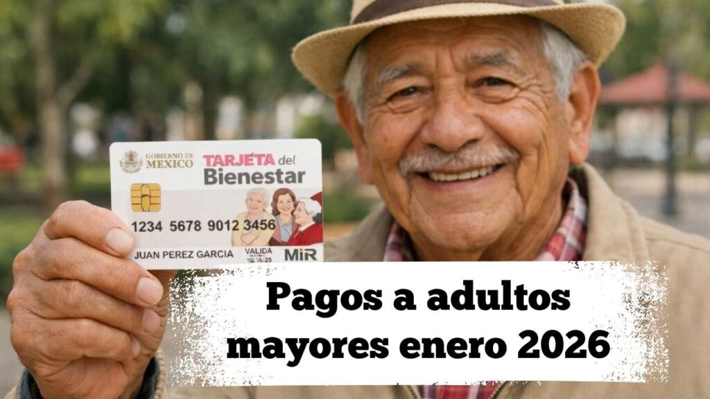 Pagos a adultos mayores enero 2026: fechas de Pensión Bienestar, IMSS e ISSSTE