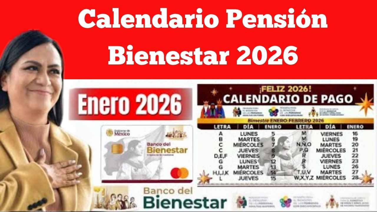 Calendario Pensión Bienestar 2026: guía rápida de pagos mensuales